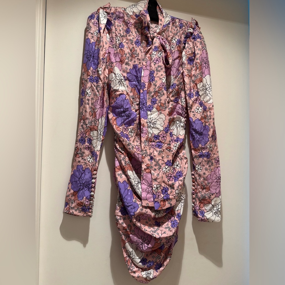 Magda butrym printed silk dress